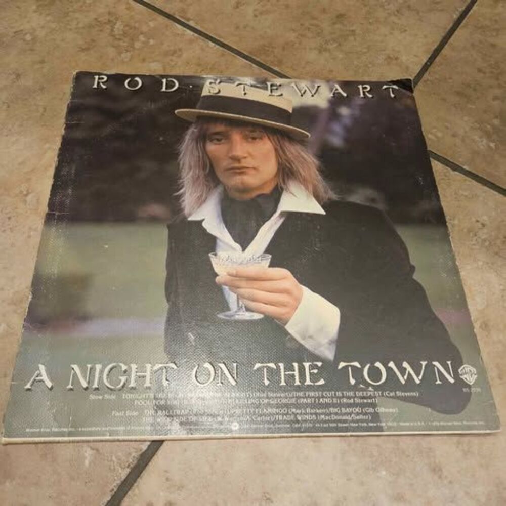 Rod Stewart Record LP A Night On The Town